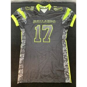 Champ-Pro Sports Mallards Football Jersey Size M Neon Green Black Camo 17 Mason